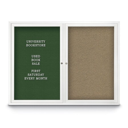 United Visual Products Corkboard, Pearl/Bronze, 36" x 36" UV436H-BRONZE-PEARL